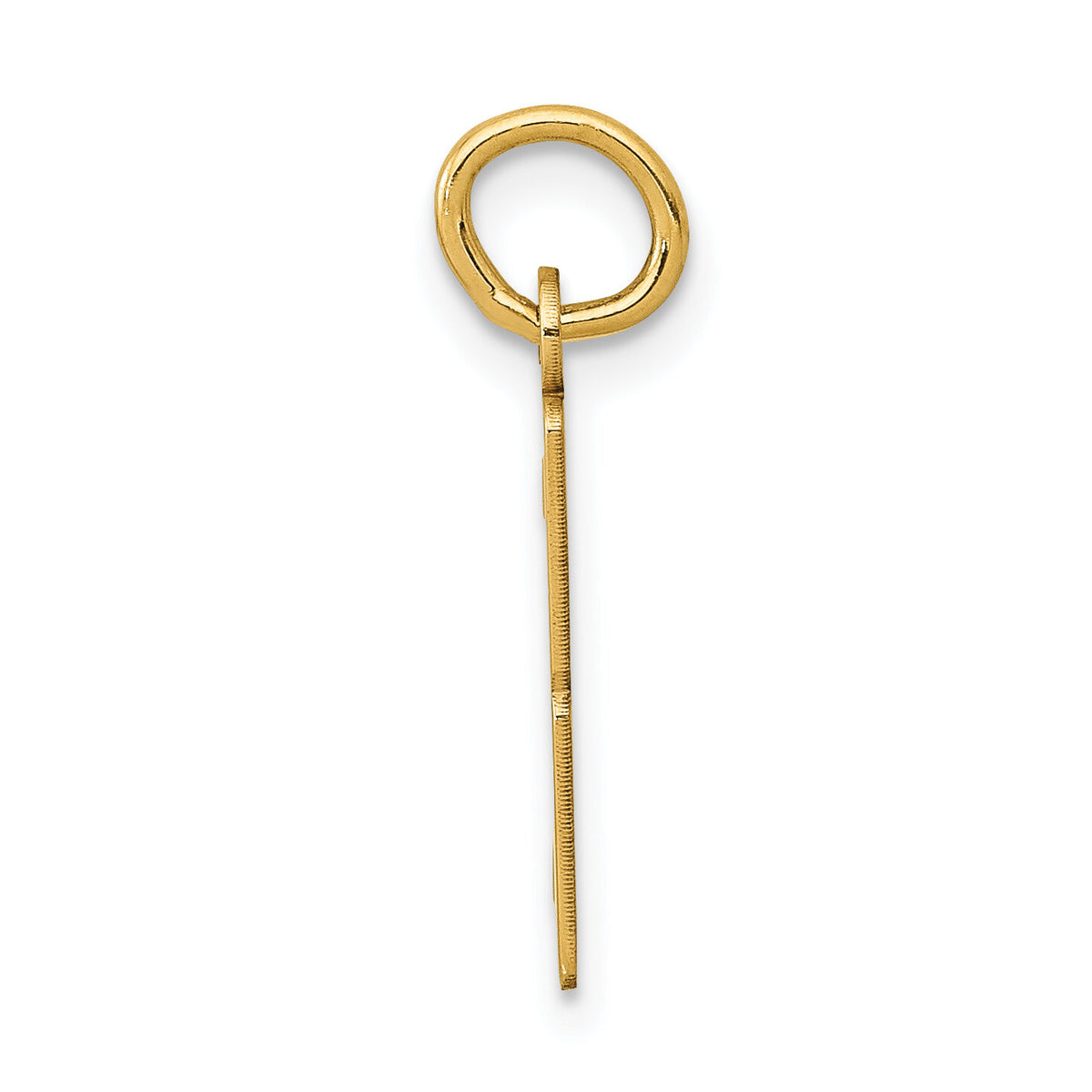 14k Small Elongated Number 3 Charm-LES03