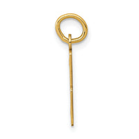 14k Small Elongated Number 3 Charm-LES03