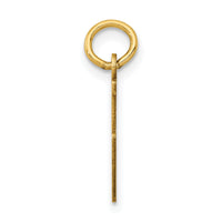 14k Small Elongated Number 5 Charm-LES05