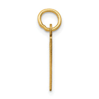 14k Small Elongated Number 9 Charm-LES09