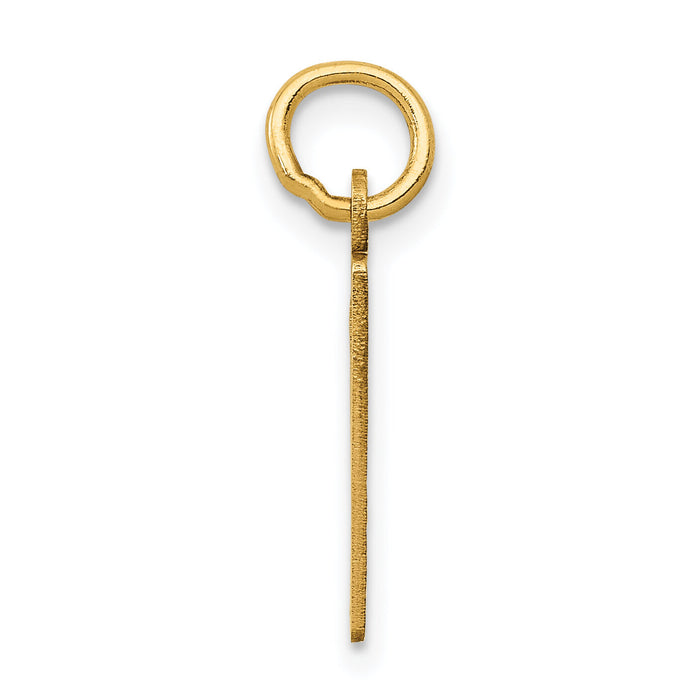 14k Small Elongated Number 9 Charm-LES09