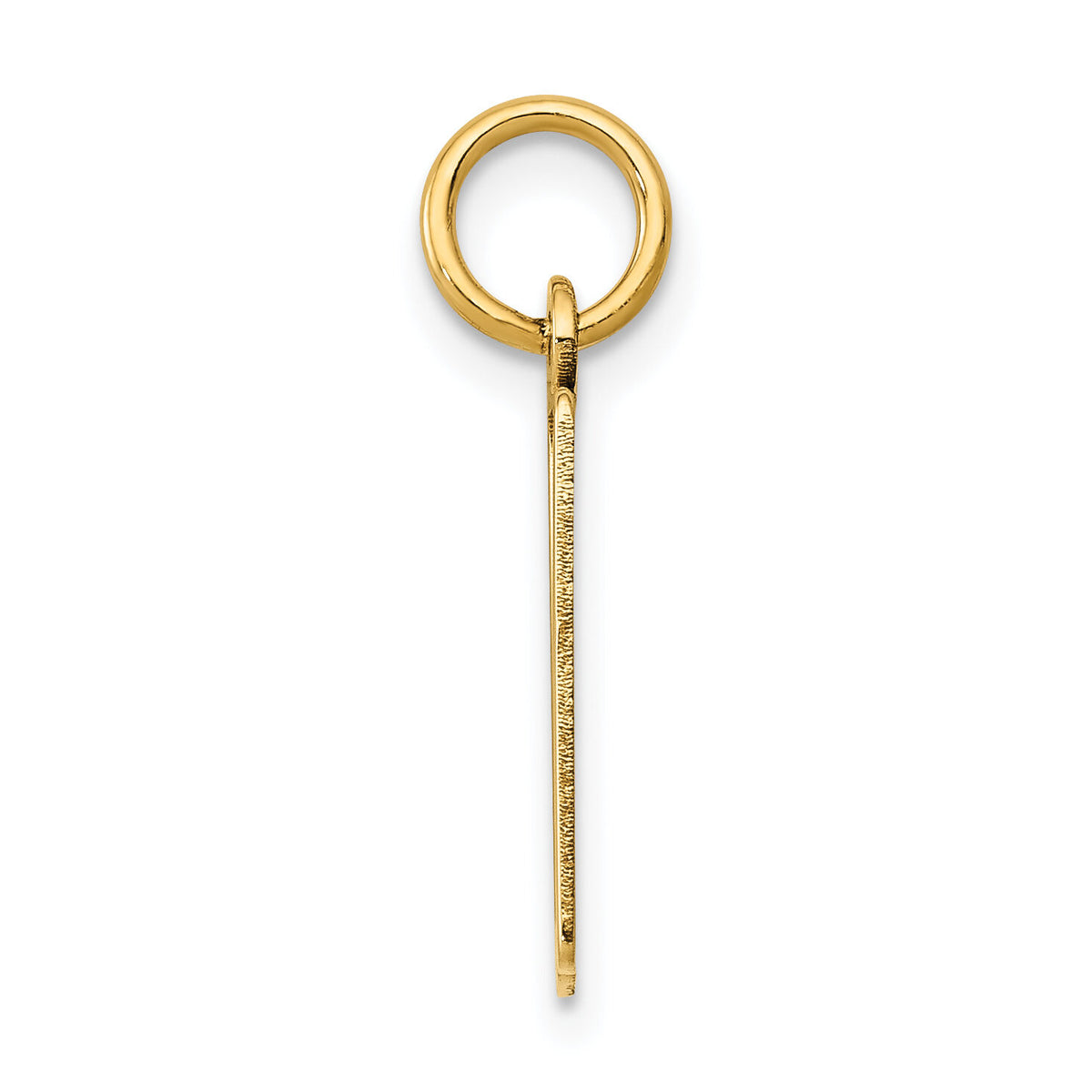 14k Small Elongated Number 10 Charm-LES10