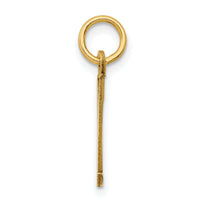 14k Small Elongated Number 11 Charm-LES11
