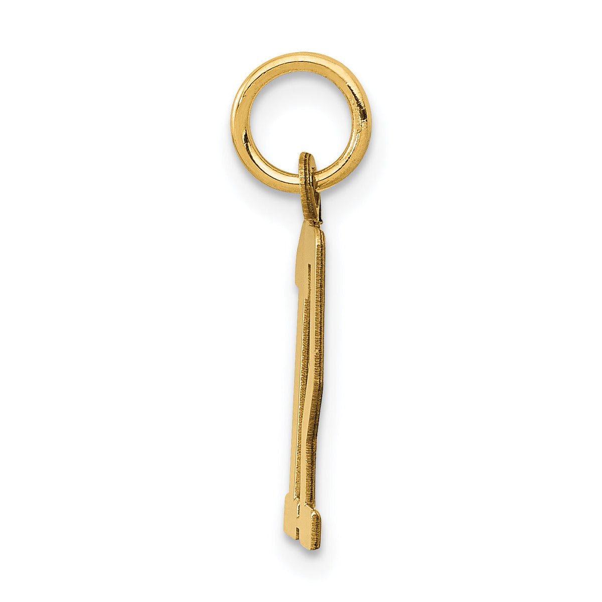 14k Small Elongated Number 12 Charm-LES12