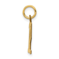 14k Small Elongated Number 12 Charm-LES12