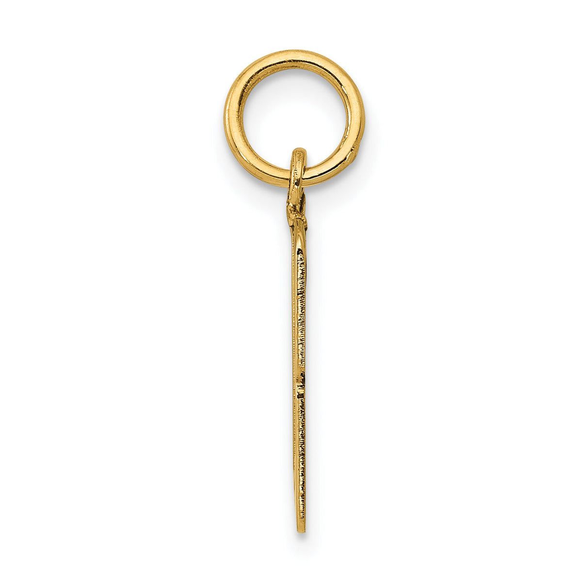 14k Small Elongated Number 13 Charm-LES13