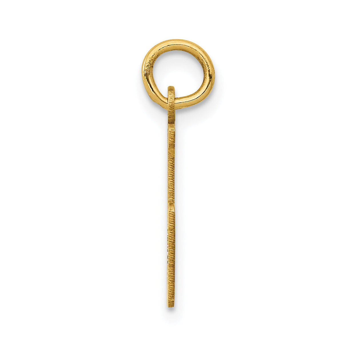 14k Small Elongated Number 15 Charm-LES15