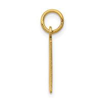 14k Small Elongated Number 20 Charm-LES20