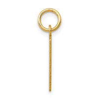 14k Small Elongated Number 29 Charm-LES29