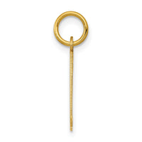 14k Small Elongated Number 31 Charm-LES31