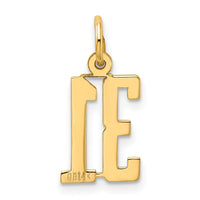 14k Small Elongated Number 31 Charm-LES31