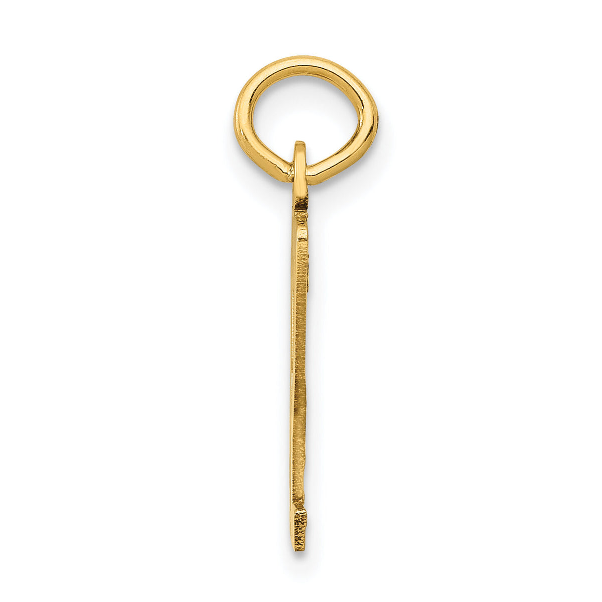 14k Small Elongated Number 32 Charm-LES32