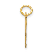 14k Small Elongated Number 32 Charm-LES32