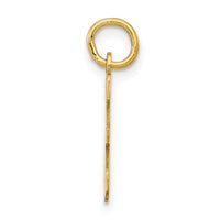 14k Small Elongated Number 36 Charm-LES36
