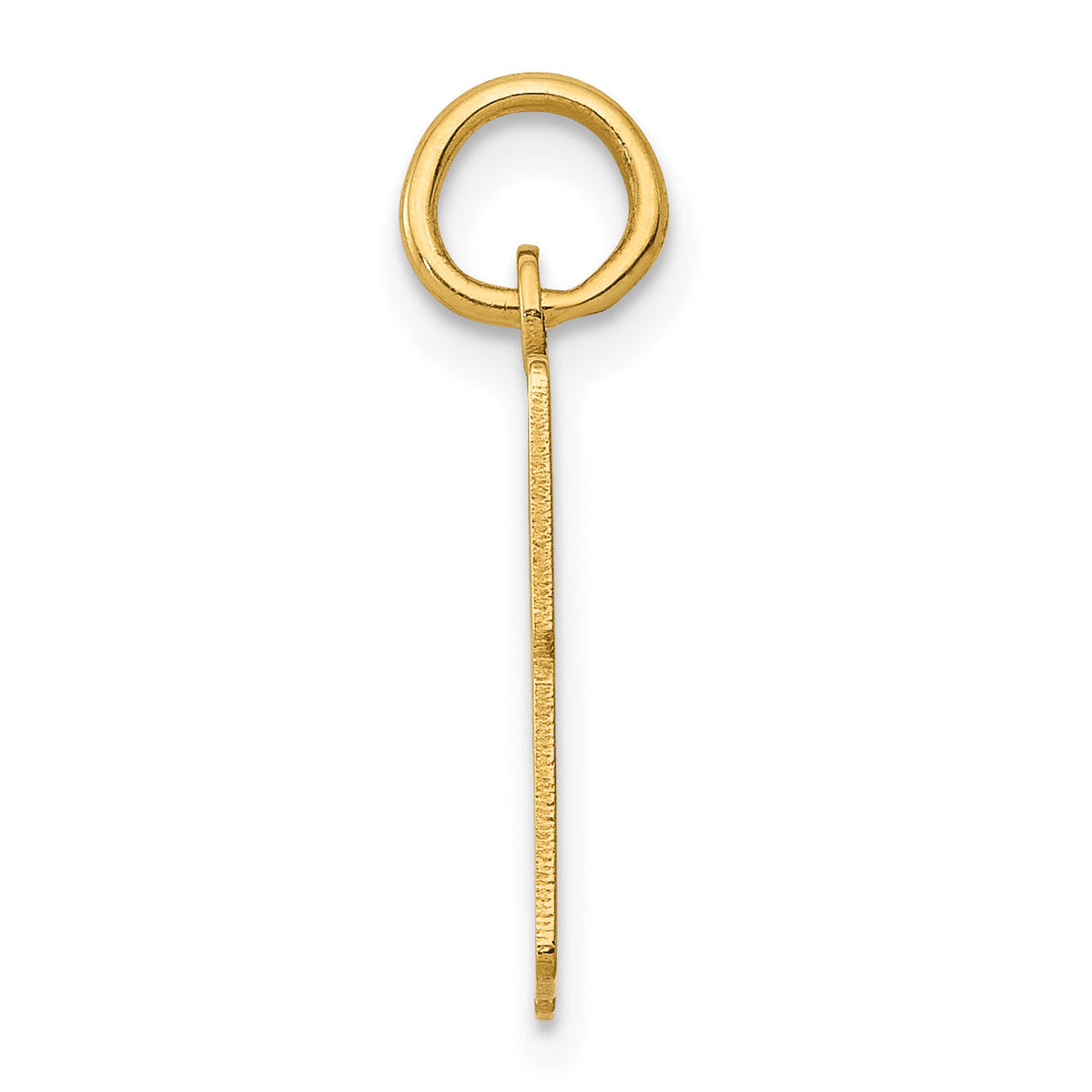 14k Small Elongated Number 43 Charm-LES43