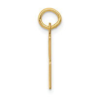 14k Small Elongated Number 53 Charm-LES53