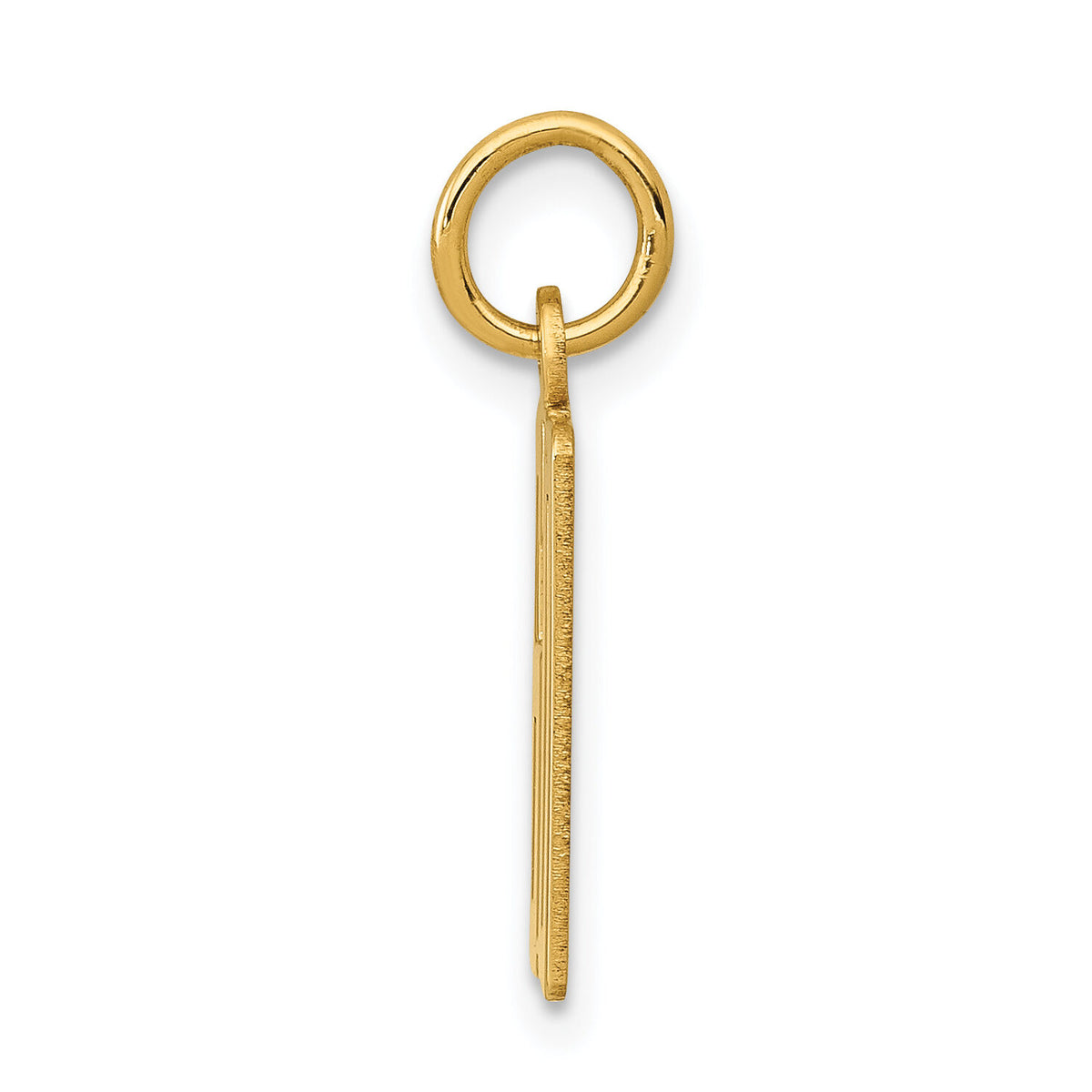14k Small Elongated Number 60 Charm-LES60