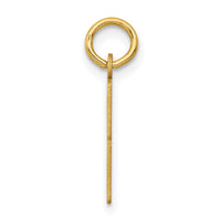 14k Small Elongated Number 83 Charm-LES83