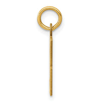 14k Small Elongated Number 93 Charm-LES93