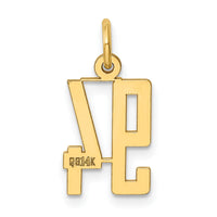 14k Small Elongated Number 94 Charm-LES94
