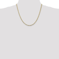 14k 3mm Concave Open Figaro Chain-LFG080-20
