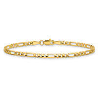 14k 3mm Concave Open Figaro Chain-LFG080-9