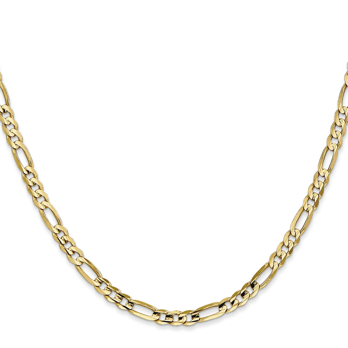 14k 4mm Concave Open Figaro Chain-LFG100-16
