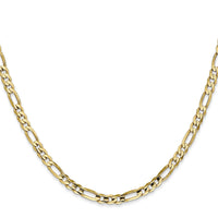 14k 4mm Concave Open Figaro Chain-LFG100-16