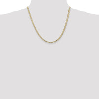 14k 4mm Concave Open Figaro Chain-LFG100-20