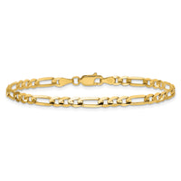 14k 4mm Concave Open Figaro Chain-LFG100-9
