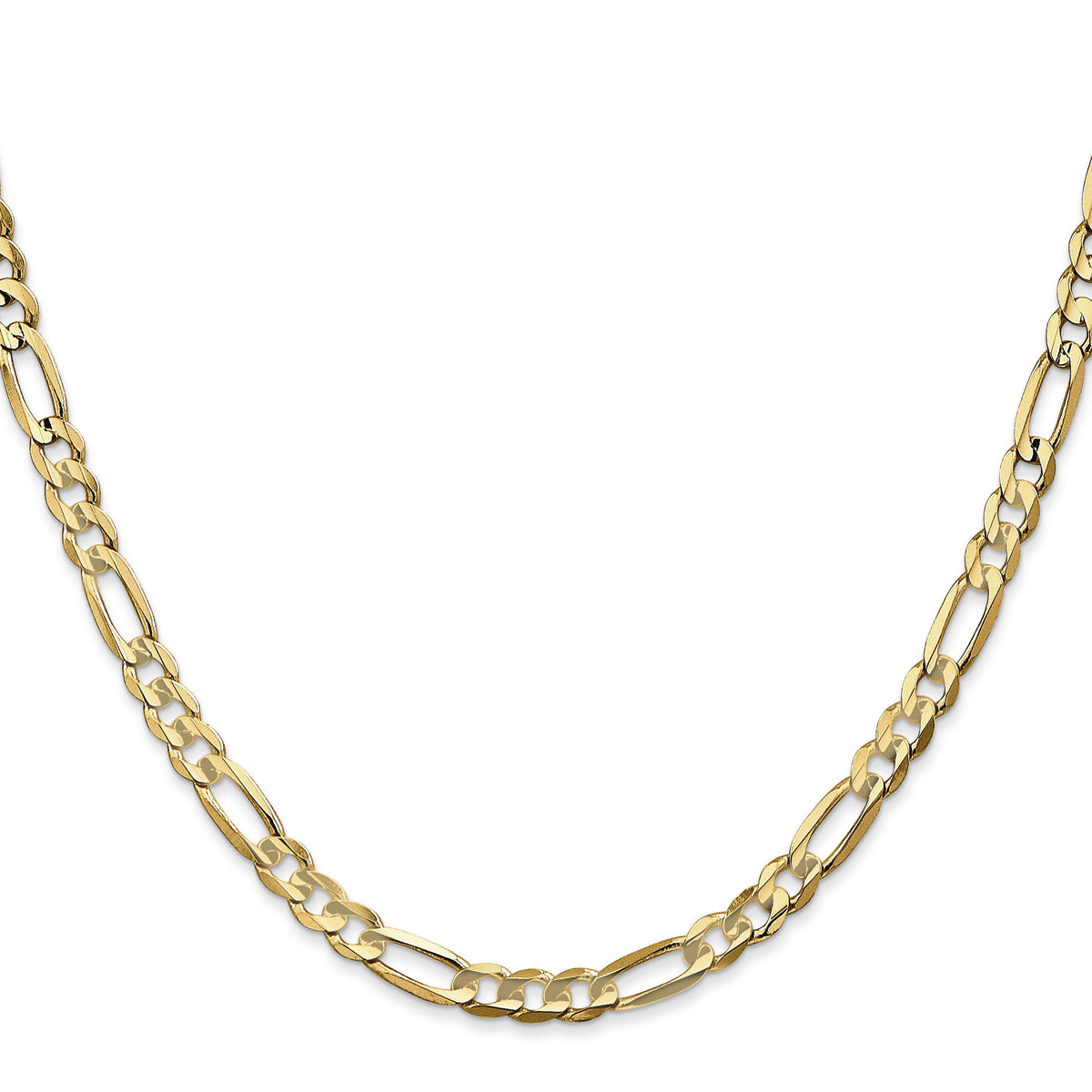 14k 4.5mm Concave Open Figaro Chain-LFG120-26