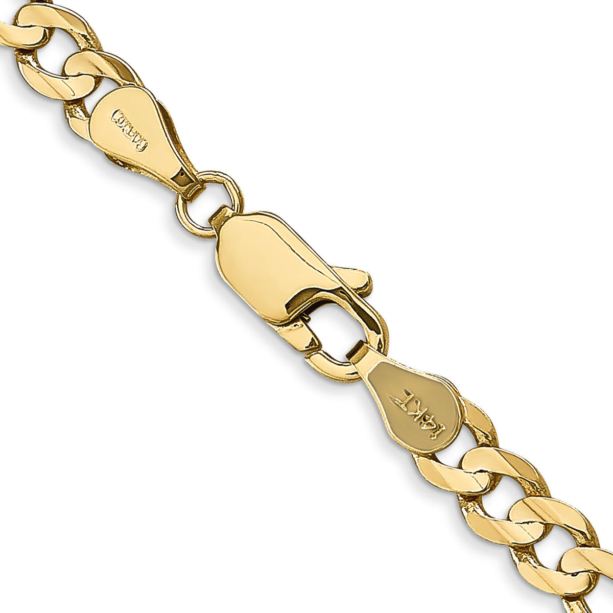 14k 4.5mm Concave Open Figaro Chain-LFG120-26