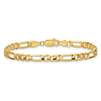 14k 4.5mm Concave Open Figaro Chain-LFG120-7