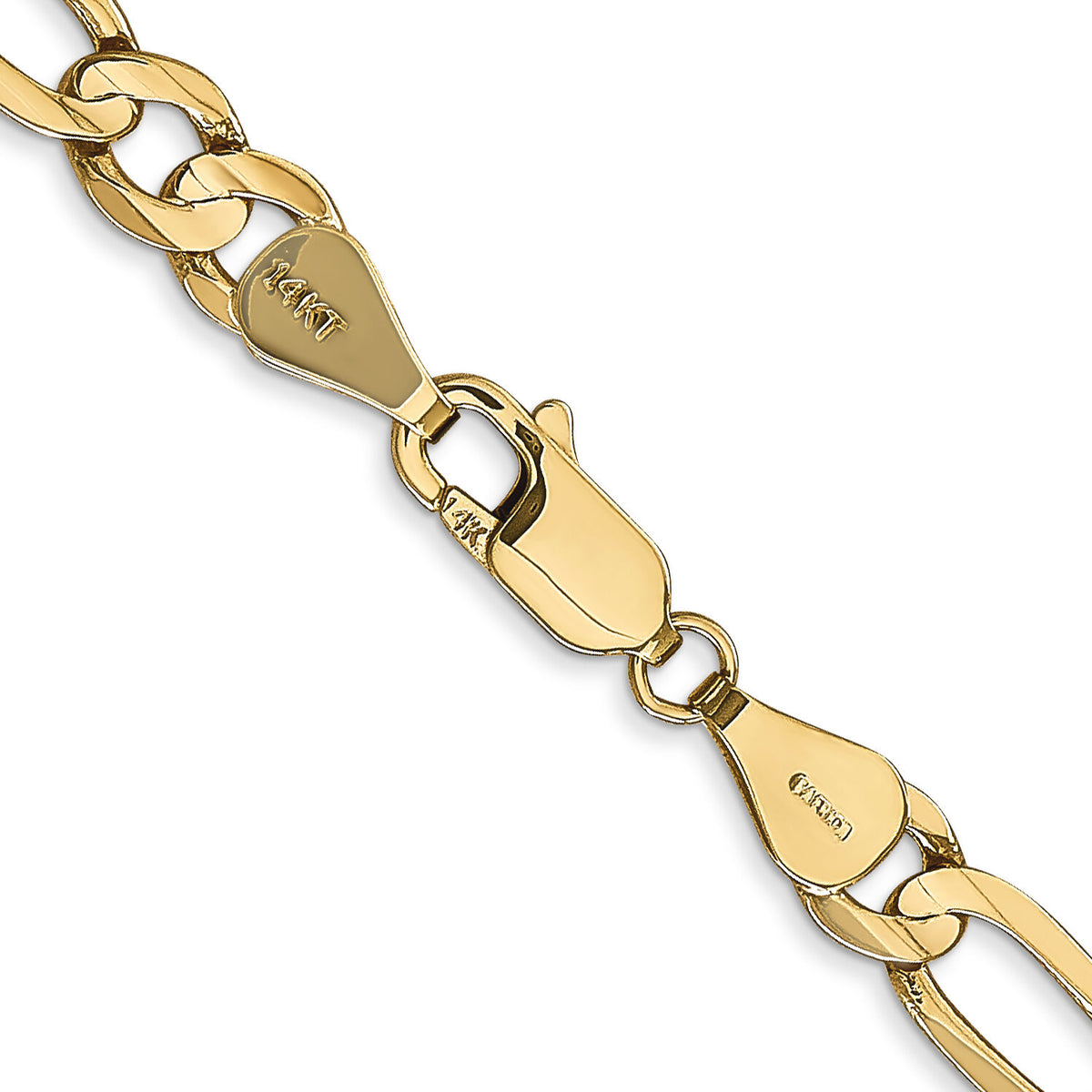 14k 5.5mm Concave Open Figaro Chain-LFG140-20