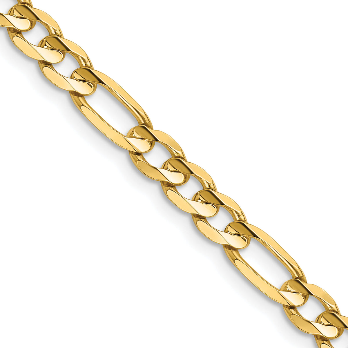 14k 5.5mm Concave Open Figaro Chain-LFG140-20