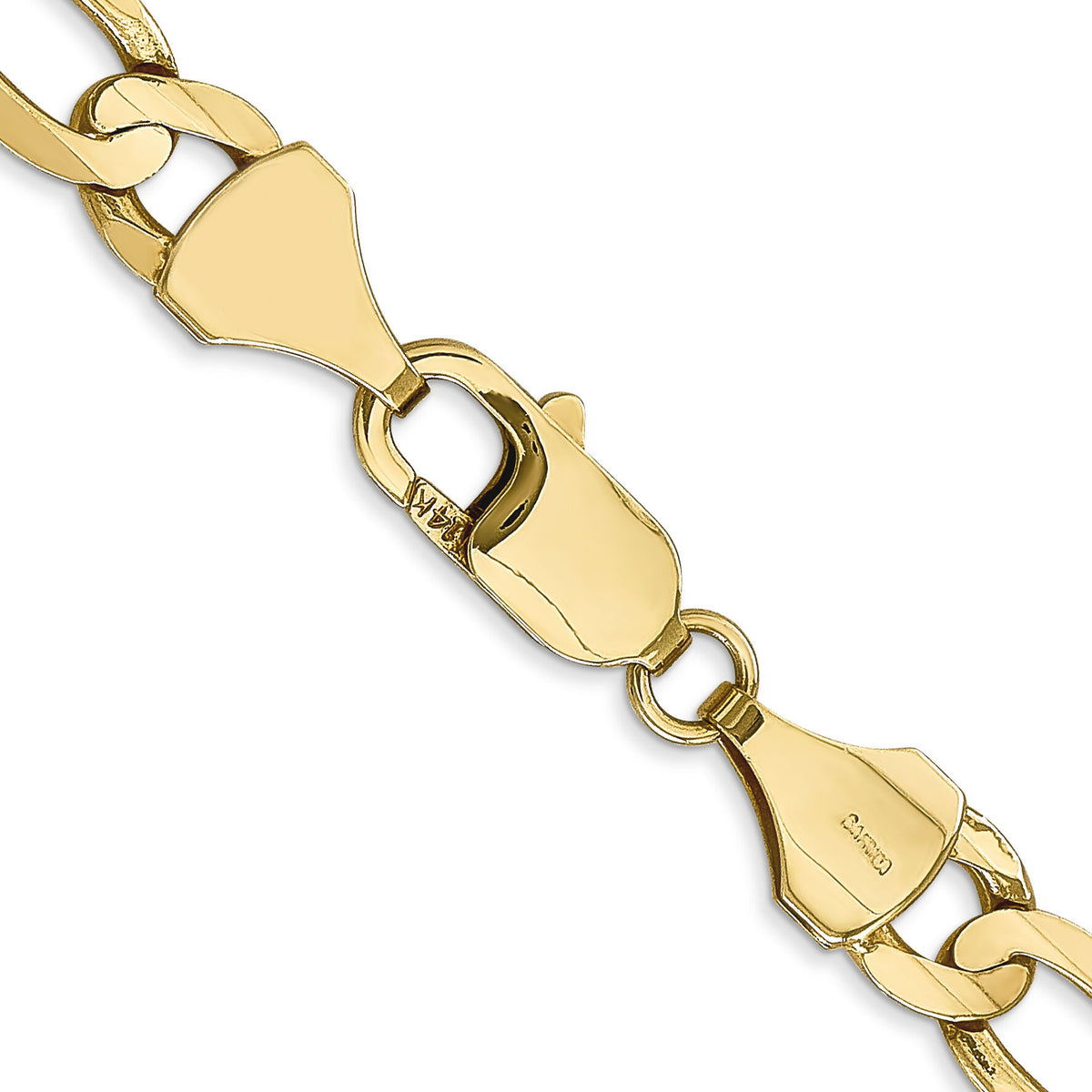 14k 7.5mm Concave Open Figaro Chain-LFG200-22