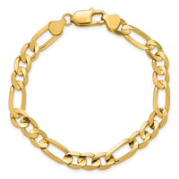 14k 7.5mm Concave Open Figaro Chain-LFG200-9
