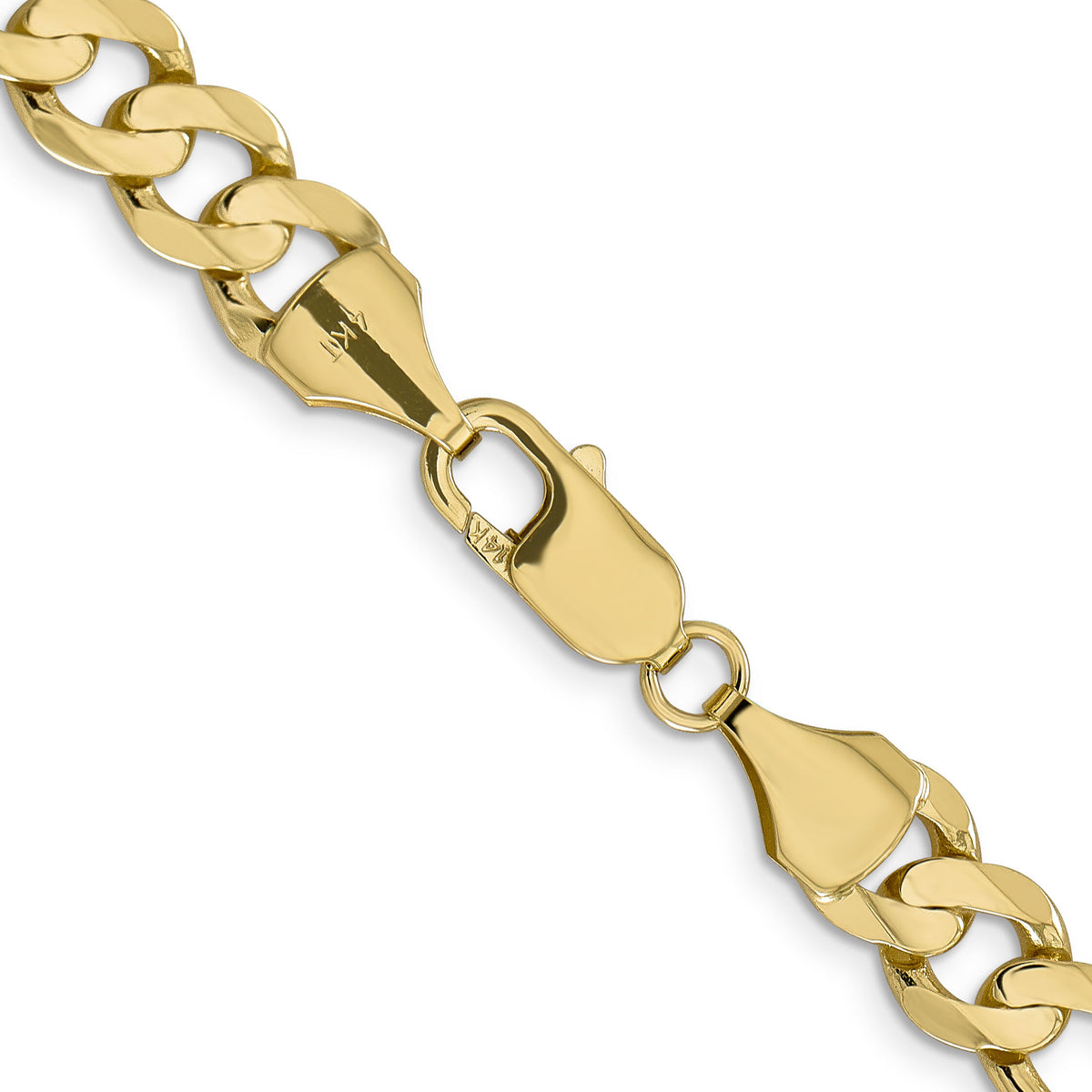 14k 8.75mm Concave Open Figaro Chain-LFG220-24