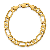 14k 8.75mm Concave Open Figaro Chain-LFG220-9
