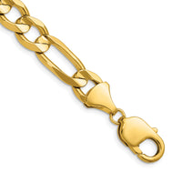 14k 10.0mm Concave Open Figaro Chain-LFG250-22