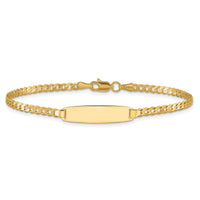 14k Curb Link ID Bracelet-LID105-7