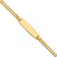 14k Curb Link ID Bracelet-LID105-7