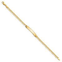 14K Anchor Link ID Bracelet-LID60-7