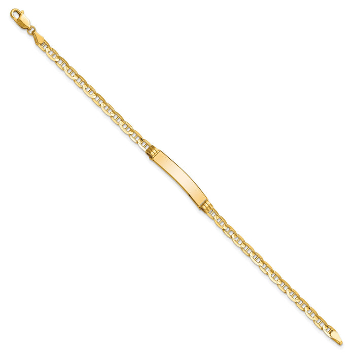 14K Anchor Link ID Bracelet-LID60-7