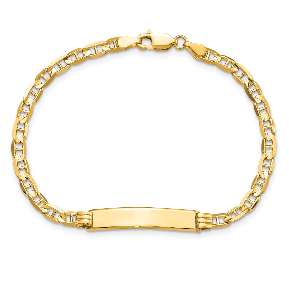 14K Anchor Link ID Bracelet-LID60-7