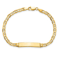 14K Anchor Link ID Bracelet-LID60-7