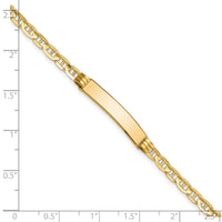 14K Anchor Link ID Bracelet-LID60-7