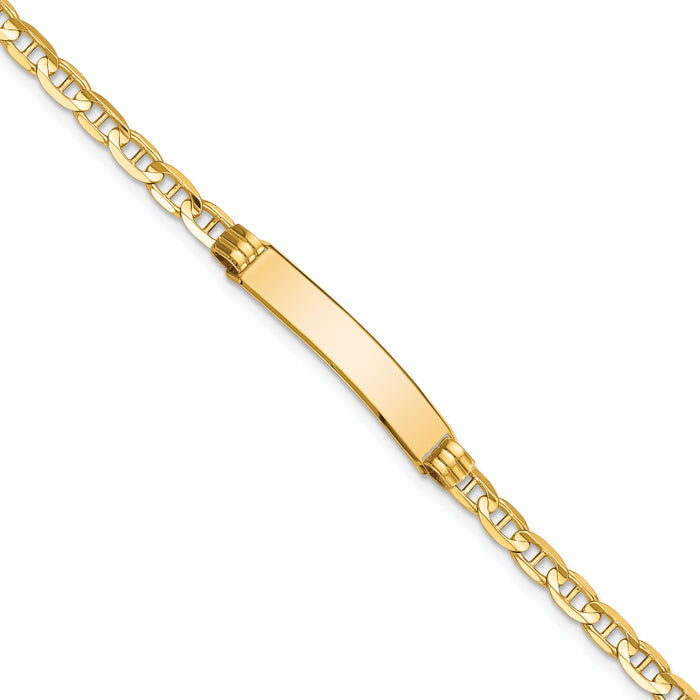 14K Anchor Link ID Bracelet-LID60-7