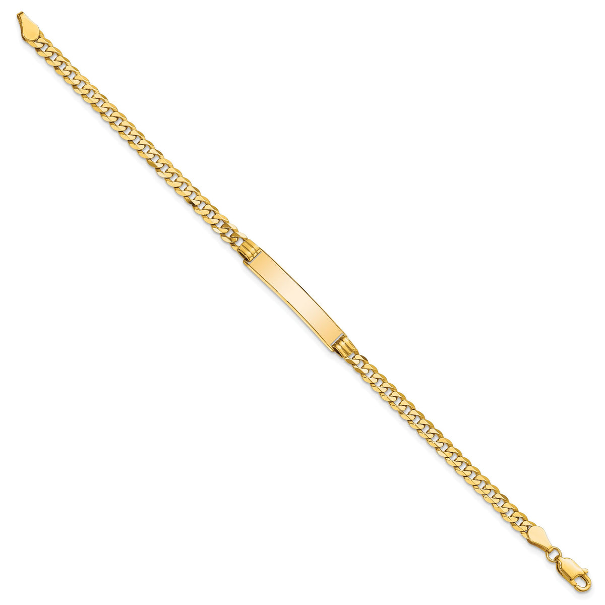 14K Curb Link ID Bracelet-LID61-7