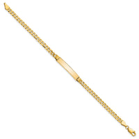 14K Curb Link ID Bracelet-LID61-7